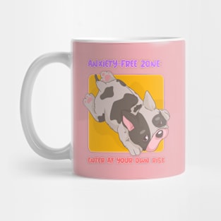 Anxiety-Free Zone- Enter at Your Own Risk Mental Health Mug